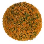 Esfera Artificial de Cedro Naranja de 22 cm para Ambientación Otoñal y Decoración del Hogar