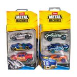 Set de 3 Vehículos Coleccionables Metal Machines Escala 1:64 - Presentación Surtida