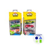 Set de 3 Vehículos Coleccionables Metal Machines Escala 1:64 - Presentación Surtida