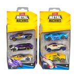 Set de 3 Vehículos Coleccionables Metal Machines Escala 1:64 - Presentación Surtida