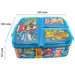 Contenedor para Alimentos Italian Brainrot con 3 Compartimentos 19.5 x 16.5 x 6.7 cm Multicolor