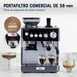 Cafetera de Espresso Perfect Brew de 15 Bar con Molinillo y Vaporizador