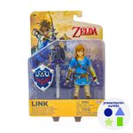Figura de Acción Link The Legend of Zelda con Espada Maestra y Escudo Hylian - Presentación Surtida