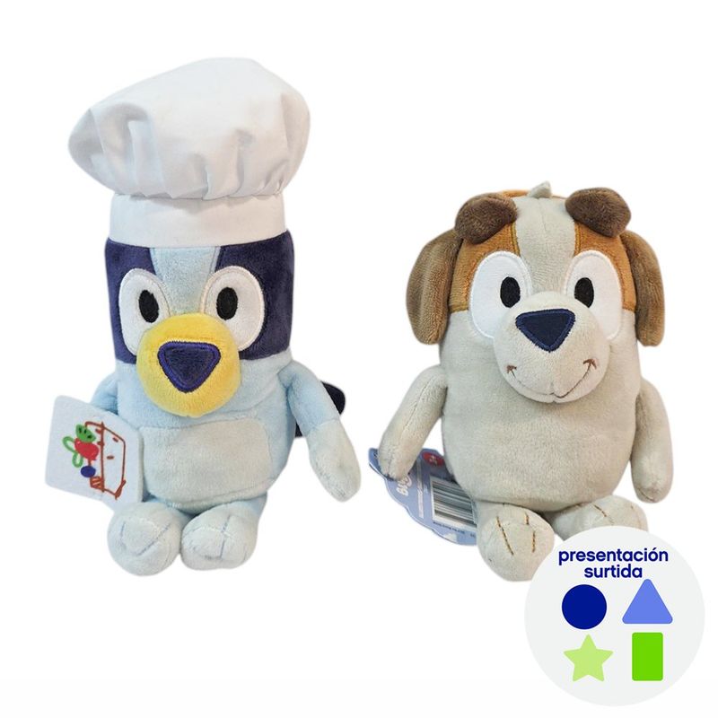 Peluche Bluey Amigos Coleccionables de 16 a 23 cm de Tela Suave - Presentación Surtida