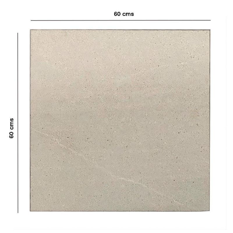 Piso Gres Gaia Color Blanco Mate Rectificado de 60 x 60 cm en Caja de 1.44 m²