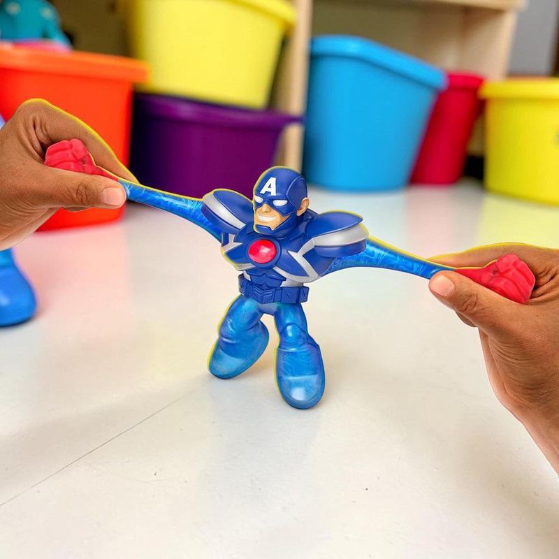 Figura Elástica Goo Jit Zu Marvel Infinity Armor de 4.5 Plg - Presentación Surtida
