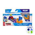 Set Sonic Go-Go Racers con Mini Lanzador y Figura Metal Sonic - Presentación Surtida