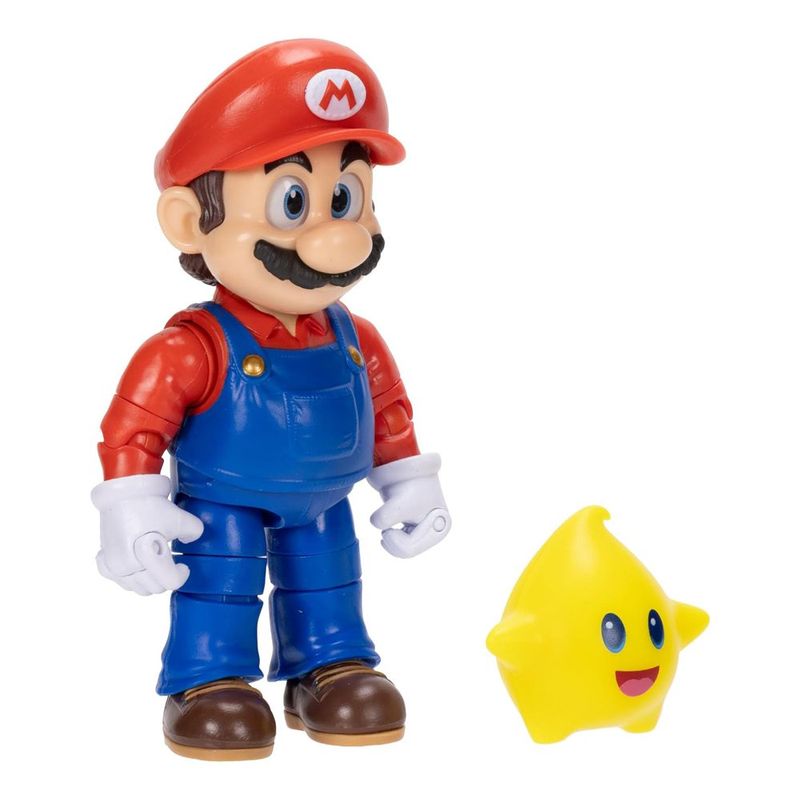 Figura de Acción Mario de 5 Plg con Luma Star Coleccionable