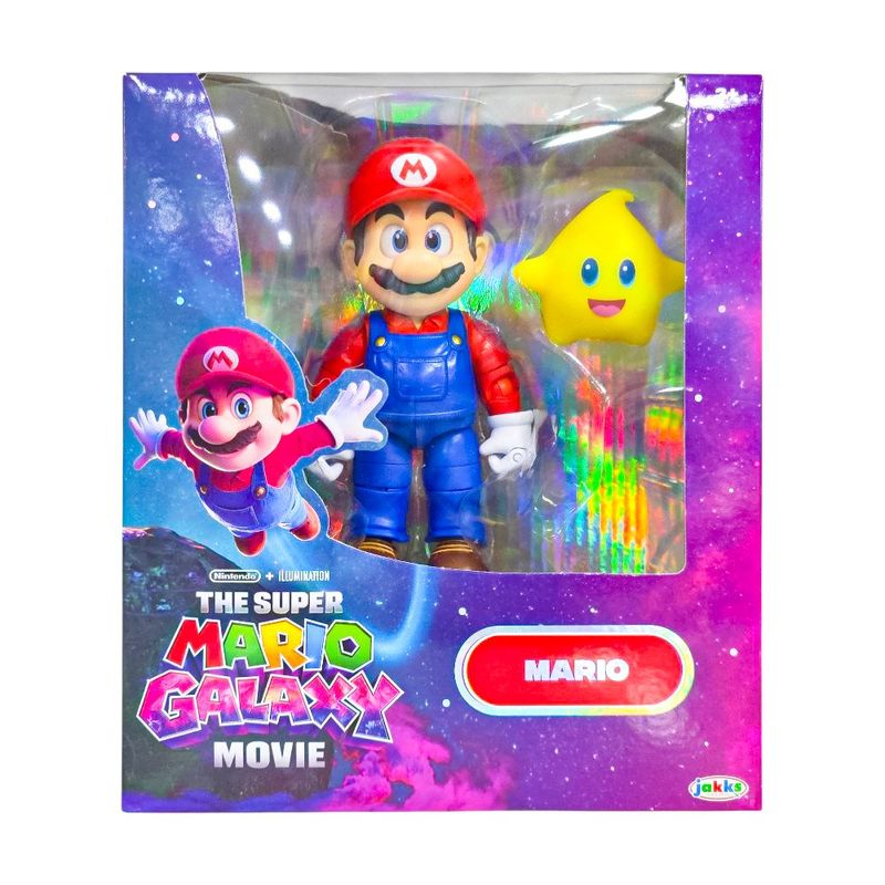 Figura de Acción Mario de 5 Plg con Luma Star Coleccionable