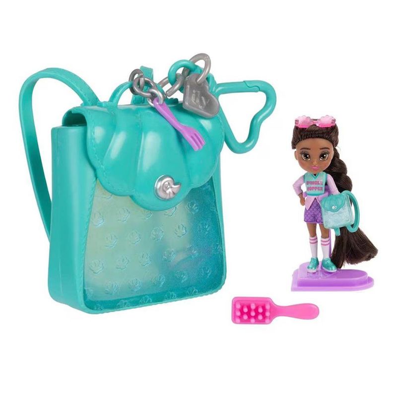 Mini Mochila Disney Tote-ily Teenies Serie 2 con Muñeca y Accesorios - Presentación Surtida