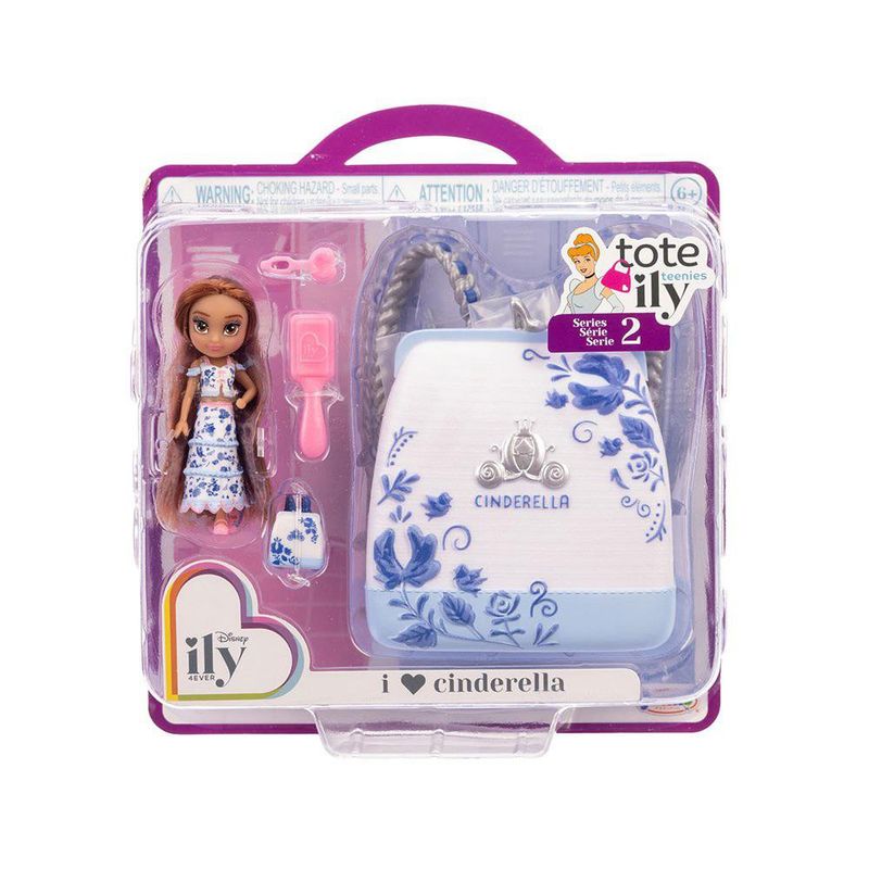Mini Mochila Disney Tote-ily Teenies Serie 2 con Muñeca y Accesorios - Presentación Surtida