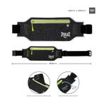 Cangurera Deportiva para Ejercicio Negra con Bolsillo Expandible y Ajuste a la Cintura