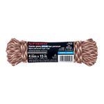 Cuerda de Nylon Paracord de 4 mm x 15 Metros Color Café Acabado Camuflaje