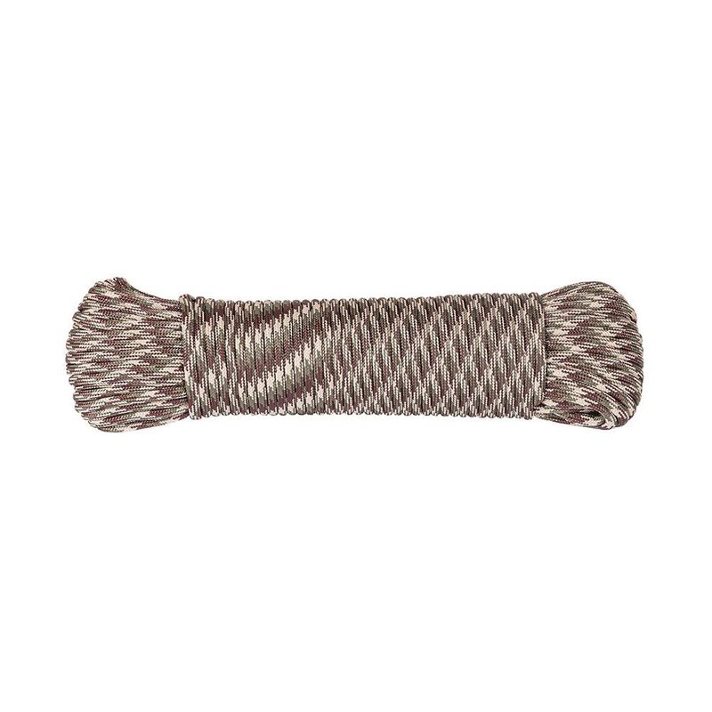 Cuerda de Nylon Paracord de 4 mm x 15 Metros Color Café Acabado Camuflaje
