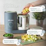 Procesador de Alimentos para Bebé 4 en 1 Neo Mineral con Recipiente de Vidrio e Inox Color Gris