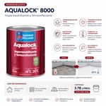 Impermeabilizante y Termoreflectante Aqualock 8000 de 1 Galón Color Azul Mate