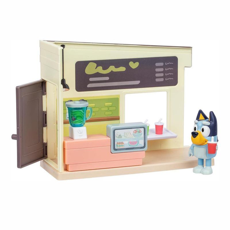 Mini Set de Juego Bluey Barra de Jugos con Figura y Accesorios