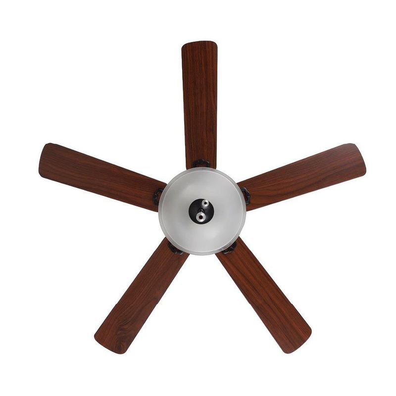 Ventilador de Techo con Luz de 52 Plg con 5 Aspas 48W Color Nogal