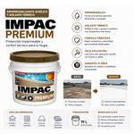 Impermeabilizante Acrílico IMPAC Premium Fibratado Aislante Térmico Galón Color Blanco
