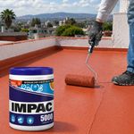 Impermeabilizante Acrílico 5000 Fibratado Aislante Térmico 1/4 Galón Color Terracota