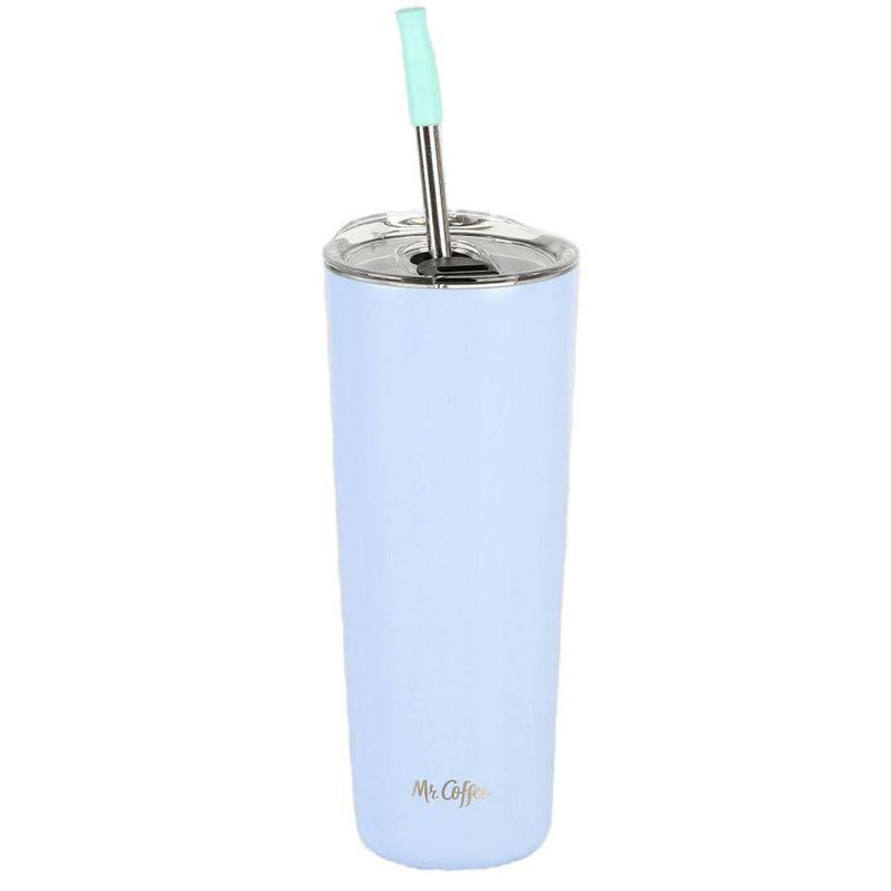 Vaso Térmico Con Tapa Y Pajilla De 23 Oz Colores Surtidos - Mr. Coffee