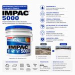 Impermeabilizante Acrílico 5000 Fibratado Aislante Térmico Cubeta Color Terracota