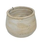 Maceta para Orquídea Lisa de 18 cm Acabado Crema Antiguo