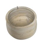 Maceta para Orquídea Lisa de 18 cm Acabado Crema Antiguo