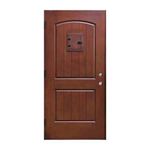 Puerta Exterior en Fibra de Vidrio con Ventana 85 x 207 cm Apertura Izquierda