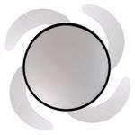 Ventilador de Techo con Luz LED y Aspas Retráctiles de 42 Plg Negro