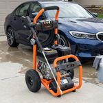 Hidrolavadora a Gasolina 2800 PSI con Motor de 4 Tiempos y Carro de Transporte