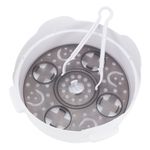Esterilizador para Microondas Hasta 4 Biberones con Pinza Antibacteriana Color Blanco