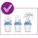 Set de 10 Recipientes para Almacenar Leche Materna de 180 mL con Tapas