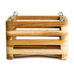 Maceta Colgante Cuadrada de Madera No. 6 para Decoración o Arreglos