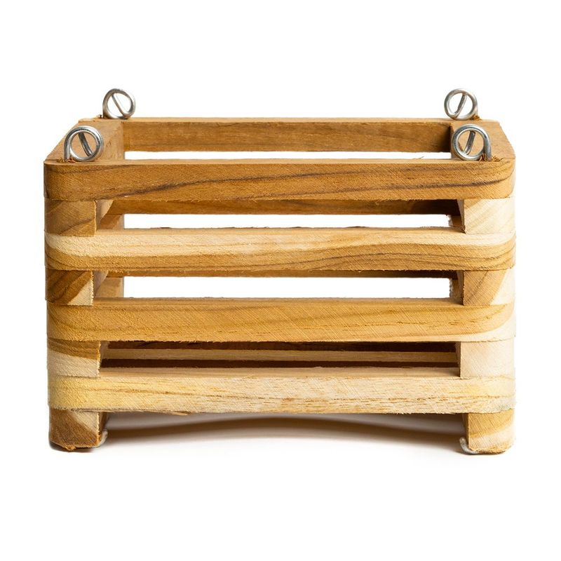 Maceta Colgante Cuadrada de Madera No. 6 para Decoración o Arreglos