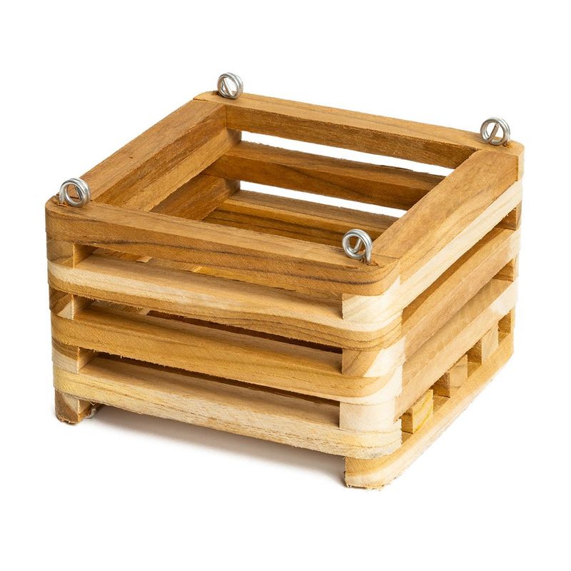 Maceta Colgante Cuadrada de Madera No. 6 para Decoración o Arreglos