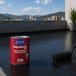Impermeabilizante Aqualock 8000 Termorreflectante Color Negro 5 Galones