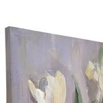 Cuadro Decorativo de Tulipanes Blancos en Jarrón de 80 x 120 cm