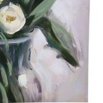 Cuadro Decorativo de Tulipanes Blancos en Jarrón de 80 x 120 cm