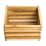 Maceta Colgante Cuadrada de Madera No. 14 para Decoración o Arreglos