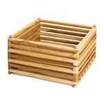 Maceta Colgante Cuadrada de Madera No. 14 para Decoración o Arreglos