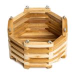Maceta Colgante Octagonal de Madera No. 8 para Decoración o Arreglos