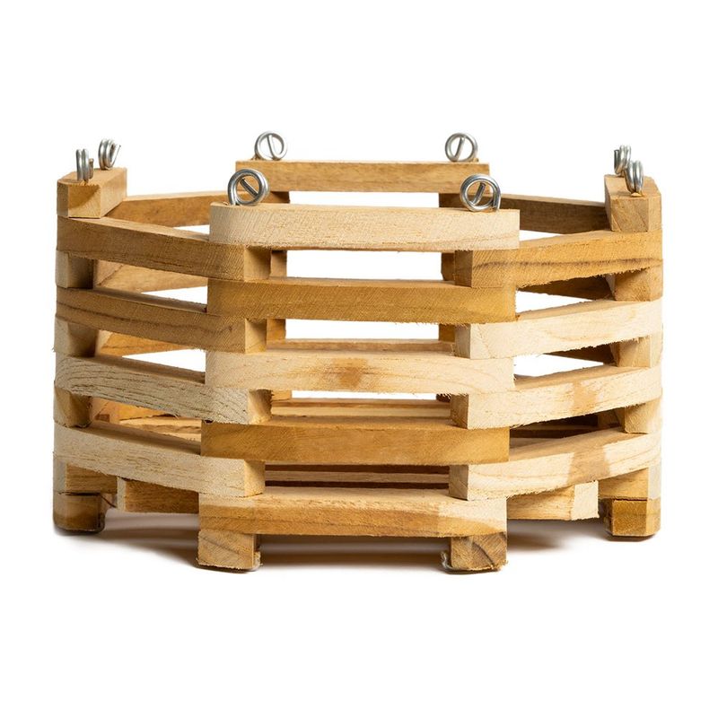 Maceta Colgante Octagonal de Madera No. 8 para Decoración o Arreglos