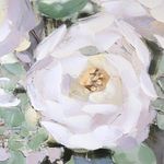 Cuadro Decorativo de Flores Blancas en Jarrón de 100 x 100 cm