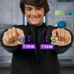 Set de 6 Micro Figuras MrBeast Lab Swarms Hyper Fusion con Tubo y Cámara - Presentación Surtida