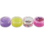 Slime con Bolitas Glitter de 10.5 x 5 cm - Colores Surtidos