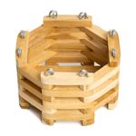 Maceta Colgante Octagonal de Madera No. 6 para Decoración o Arreglos