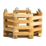 Maceta Colgante Octagonal de Madera No. 6 para Decoración o Arreglos