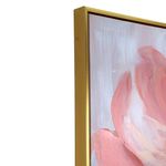 Cuadro Decorativo de Flores Rosadas con Marco Dorado de 82.5 x 122.5 cm
