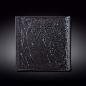 Plato de Porcelana Color Negro para Cena 10.7 Plg